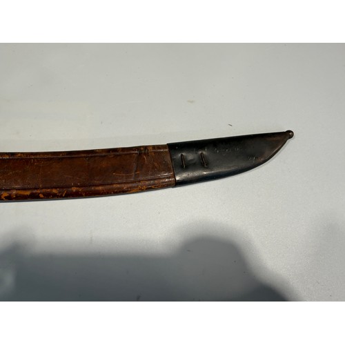 128 - Late 19thC. early 20thC. Dutch 'KLEWANG' short sword, 17¾