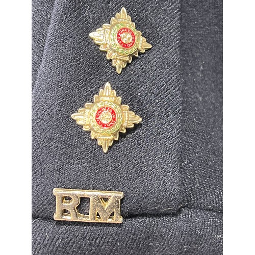 152 - British Military Royal Marines Uniform With Associated Badges