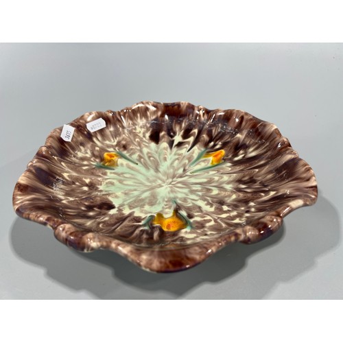 176 - Vintage Jasba German Majolica Ceramic Fruit Bowl Featuring A Marble Pattern With Scalloped Edges&nbs... 