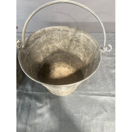 419 - Railway Bucket Marked 'LNER' London & North Eastern Railway Together With Another&nbsp;Galvanise... 