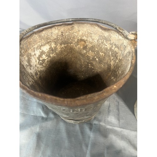 419 - Railway Bucket Marked 'LNER' London & North Eastern Railway Together With Another&nbsp;Galvanise... 