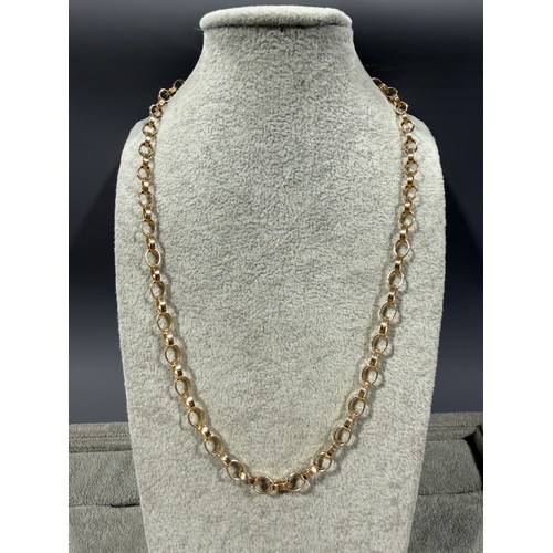 9ct Gold Belcher Chain Approx W 14.4g