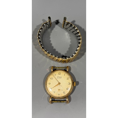 Mid-Century Timor 21 Jewel 9ct Gold Cased Watch Watch Case Excluding Movement Approx W 13.2g