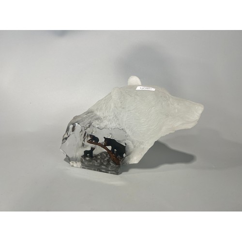 Kitty Cantrell "Black Bear Clan" Limited Edition 257/750 Mixed Media Sculpture