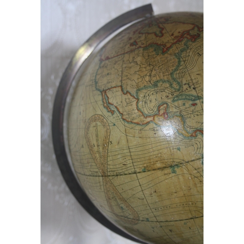 1027 - A mid 19th Century table globe on shaped mahogany base by 'Smiths, London', 9