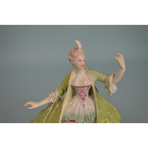 112 - A 19th Century Derby style figurine, hand painted, 6