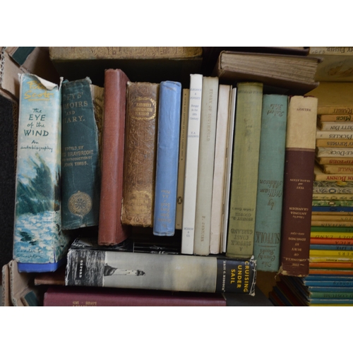 153 - A box of mixed books including 1960's Ladybird, Warne & Co Beatrix Potter, a small selection of East... 