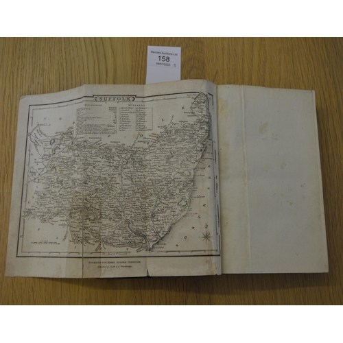 158 - 1764 'The Suffolk Traveller' by Mr John Kirby, with pull out map, annotated 'John Ives copy with his... 