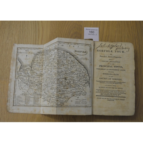 160 - Five various antique books on Suffolk including 1804 Gillingwater St Edmunds Bury annotated 1st edit... 