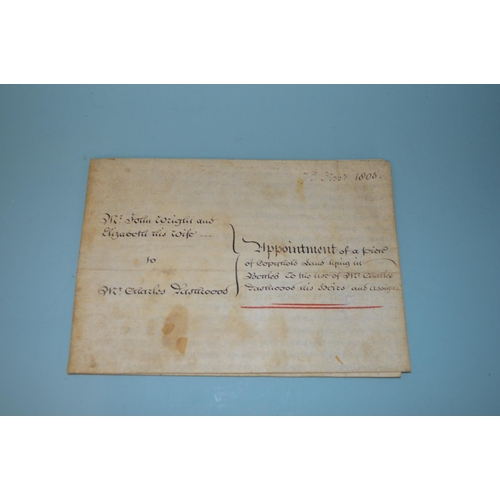 168 - Sixteen 19th Century legal documents, dating from early to late 1800's, some on velum and varying si... 