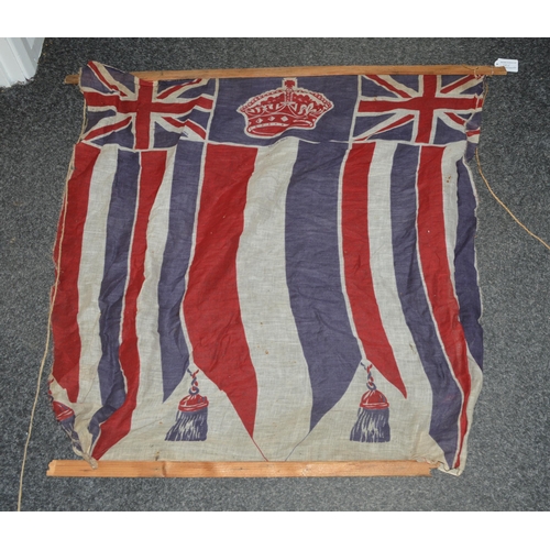 185 - A printed linen Union flag, approx. 52