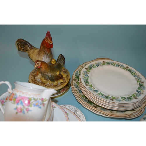 6 - A selection of part vintage tea sets and ceramics including Royal Grafton, Johnson Bros and a Portug... 