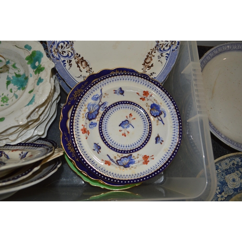 8 - A selection of Victorian plates etc including Copeland and Garrett late Spode, George Jones etc