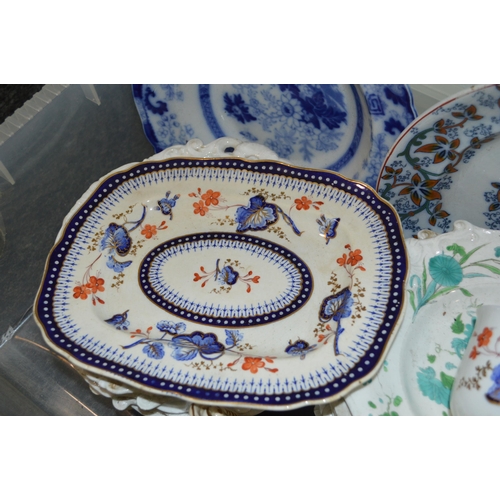 8 - A selection of Victorian plates etc including Copeland and Garrett late Spode, George Jones etc