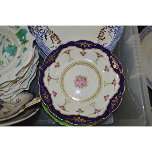 8 - A selection of Victorian plates etc including Copeland and Garrett late Spode, George Jones etc