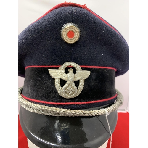 14 - A German style fire police cap