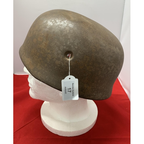 17 - A German style paratrooper helmet shell