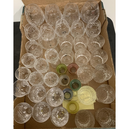 179 - Mixed glassware including whisky tumblers etc