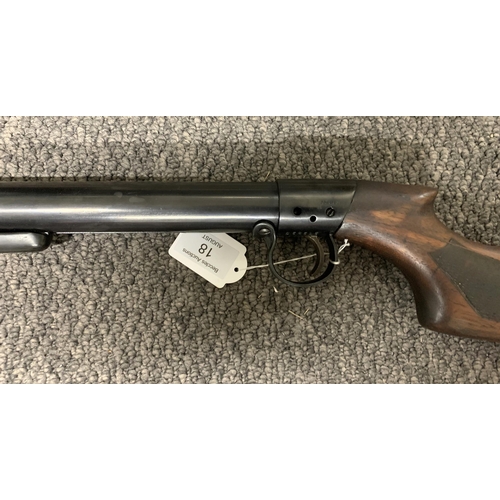 18 - A 1934 BSA .22 Long Tom standard model air rifle, refinished in good order, S/No.S52515, total lengt... 