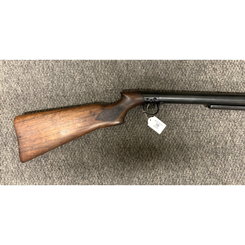 18 - A 1934 BSA .22 Long Tom standard model air rifle, refinished in good order, S/No.S52515, total lengt... 