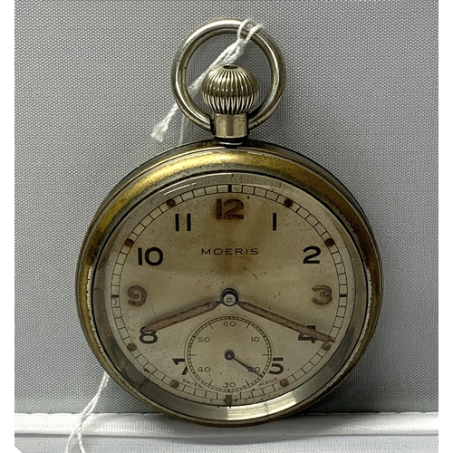 4 - Moeris WWII military pocket watch G.S.T.P.