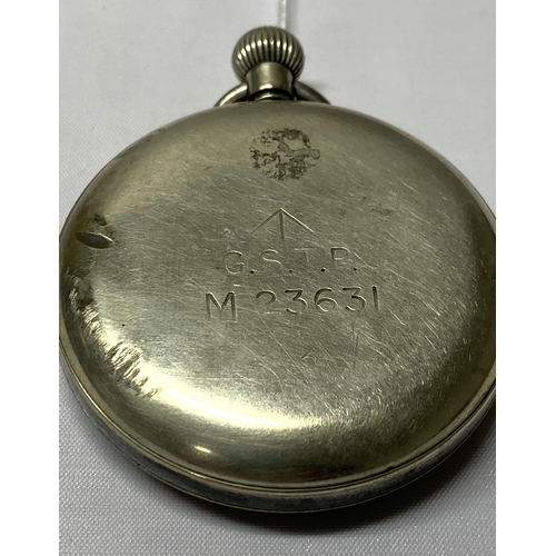 4 - Moeris WWII military pocket watch G.S.T.P.