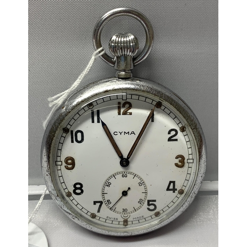 7 - Cyma WWII G.S.T.P. pocket watch