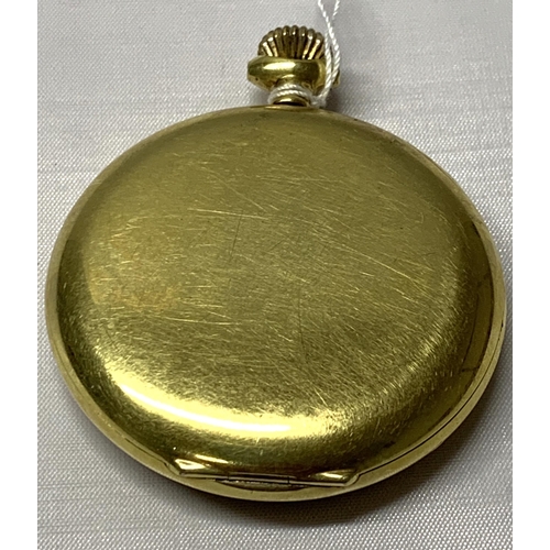 9 - A vintage Helvetia gold plated pocket watch