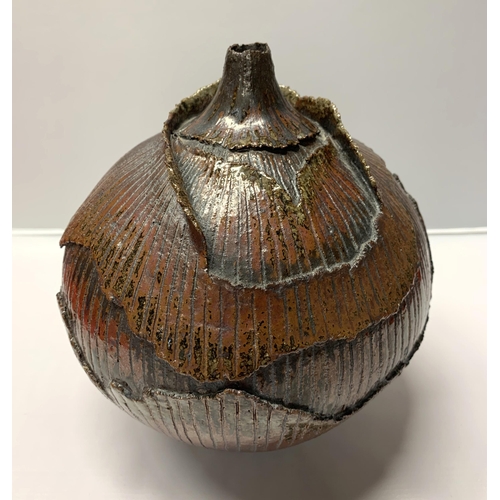 314 - A David Martin ceramic large onion, David has done many exhibitions and is a local man from Ipswich,... 