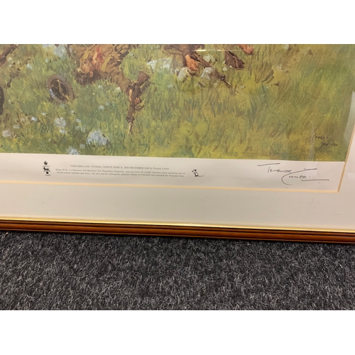 168 - A signed limited edition print of WW2 Battle North Africa, 3rd December 1942, 21/350