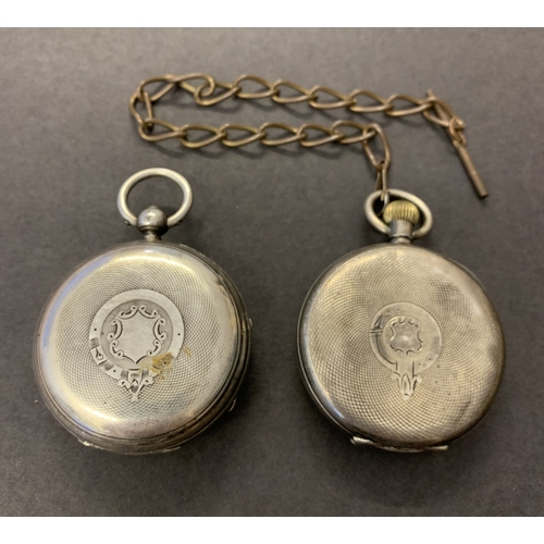 238 - Two vintage silver pocket watches