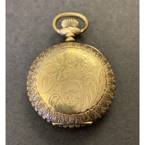 254 - A vintage Waltham pocket watch (as found and no glass)