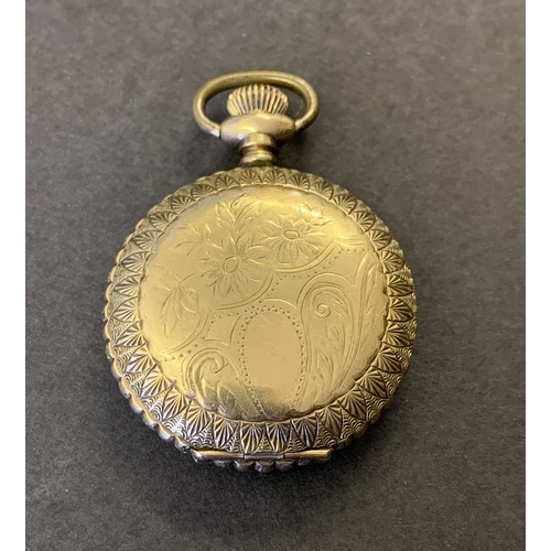 254 - A vintage Waltham pocket watch (as found and no glass)