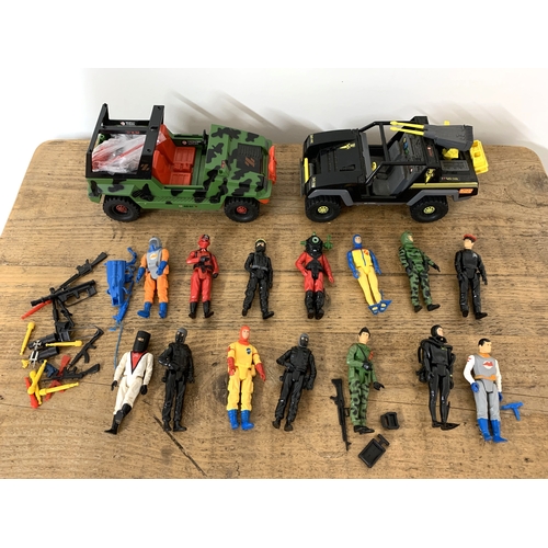 259 - A mixed lot of fourteen GI Joe action figures, 3 3/4