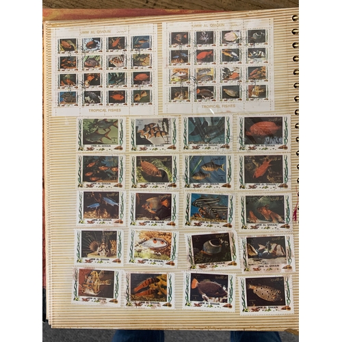 262 - Five albums of foreign stamps with a few British, most only quarter or half full