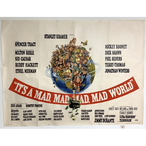 287 - A 1960's original film advertising poster 'It's a Mad Mad Mad Mad World' c1963/4, 40