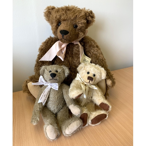 44 - A large Angela Whittam Angelic Bears limited edition bear 'Henderson' July 95 plus two 'Bransgore' 1... 