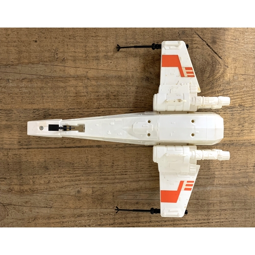 58 - A boxed vintage X-Wing Fighter 'Battle Damaged', Star Wars 1981 Empire Strikes Back (box as found)