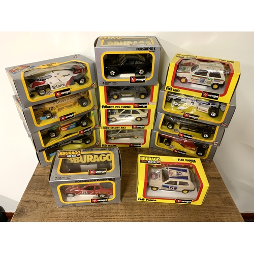 7 - Various boxed Burago vehicles