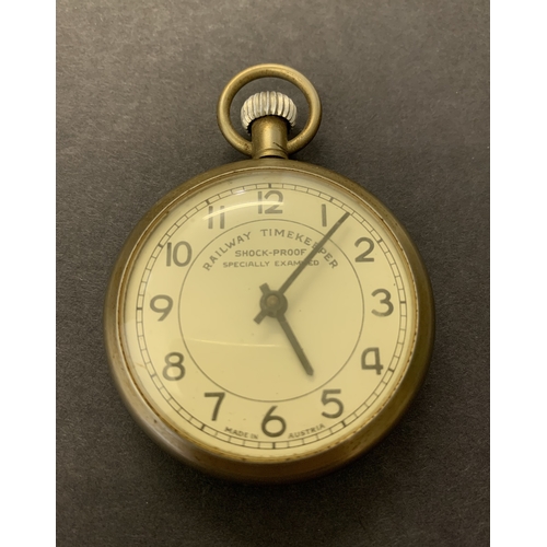 106 - A vintage railway timekeeper pocket watch