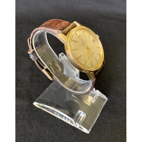 109 - A Hamilton vintage 1960's Automatic Estoril 300 dive gold plated wristwatch, 32mm diameter (running ... 