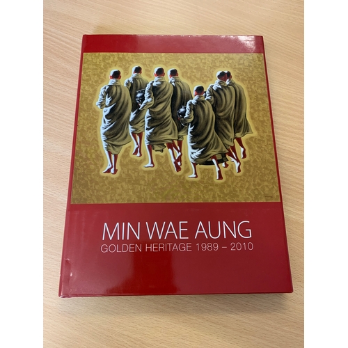 140 - Min Wae Aung (1960-) contemporary Burmese/Myanmar artist characterized by his strong relationship to... 