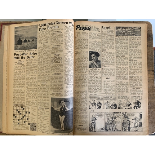 153 - A bound copy of the South East Asia Command Newspapers, WW2 era October-November 1944, property of M... 