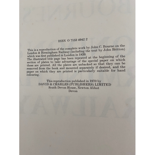 157 - A huge book 'Bourne's London & Birmingham Railway' 1970 reprint, first published in 1839