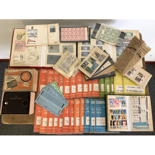 18 - Three small stamp stock books, one with vintage Jersey postage stamps, booklets, mainly pre decimal ... 