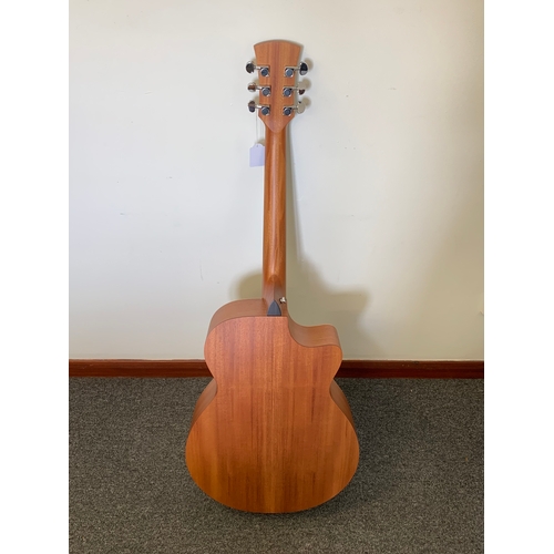 233 - A Faith Naked Venus left handed electro acoustic guitar in carry case