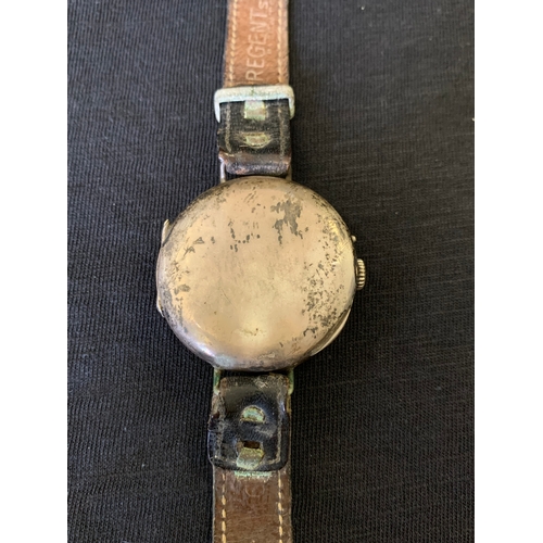 24 - A 925 silver WW1 style trench watch