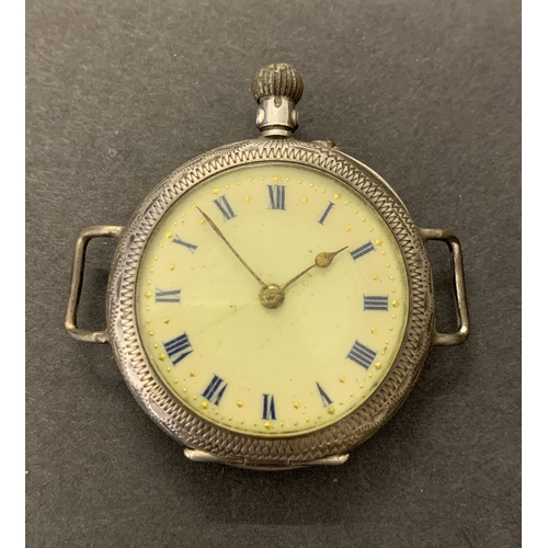 26 - A small 925 silver pocket watch, 32mm diameter (running at the time of lotting)