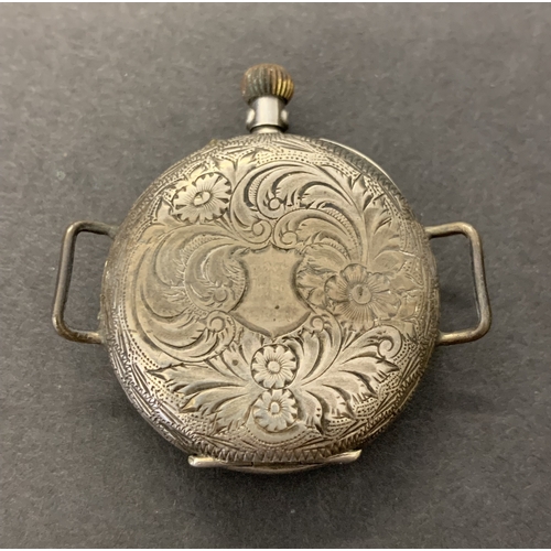 26 - A small 925 silver pocket watch, 32mm diameter (running at the time of lotting)