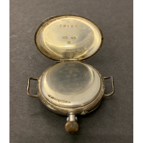 26 - A small 925 silver pocket watch, 32mm diameter (running at the time of lotting)